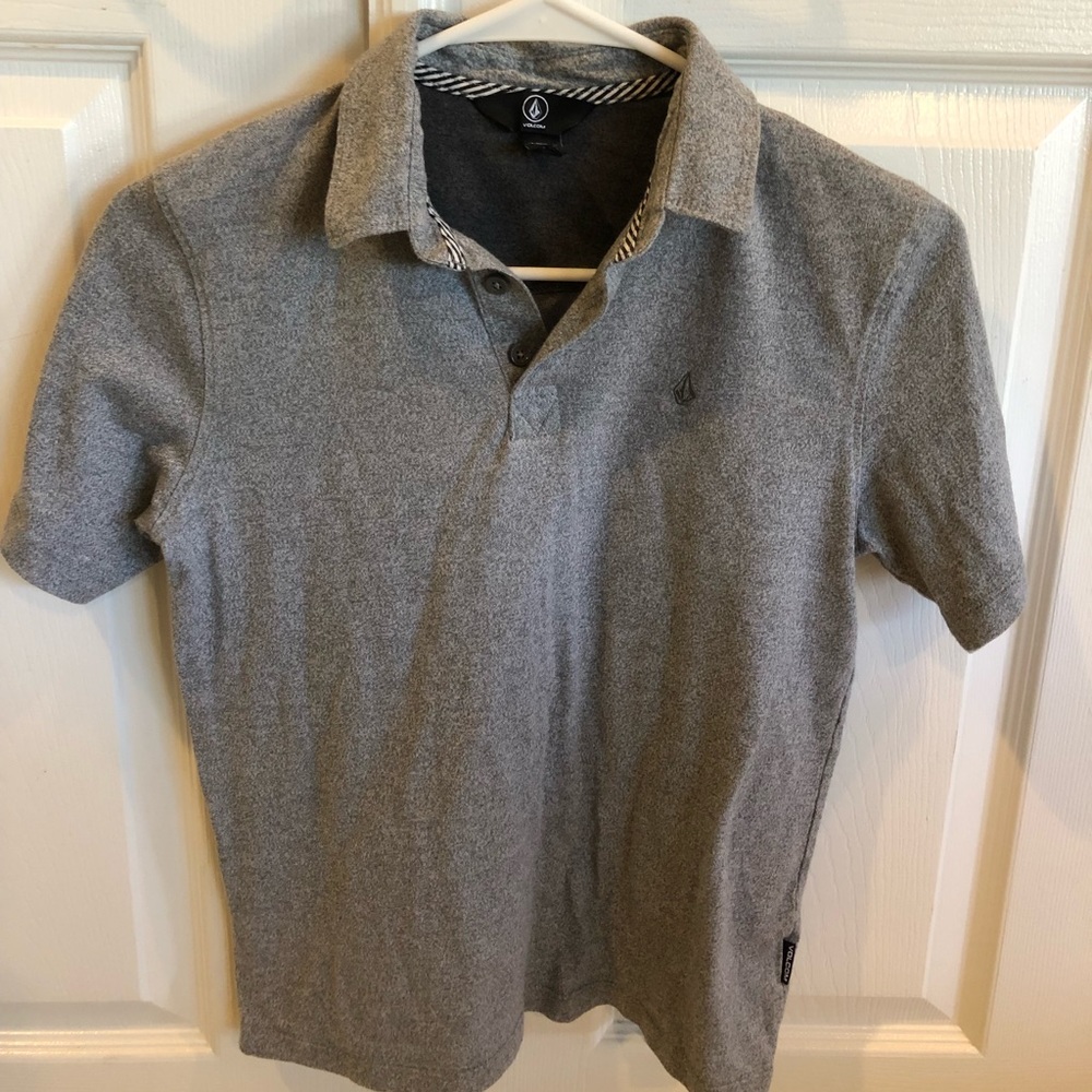 Volcom Gray Polo. SZ 10